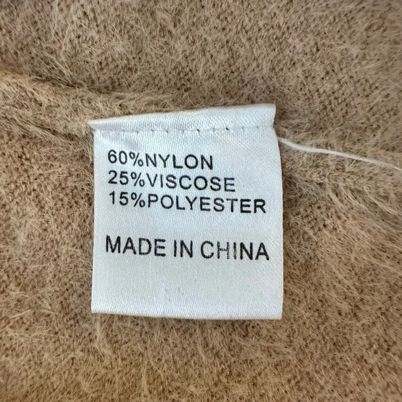 Princess Polly Fuzzy Knit Cropped Sweater - Cozy Pullover Jumper Top Womens - Picture 5 of 7